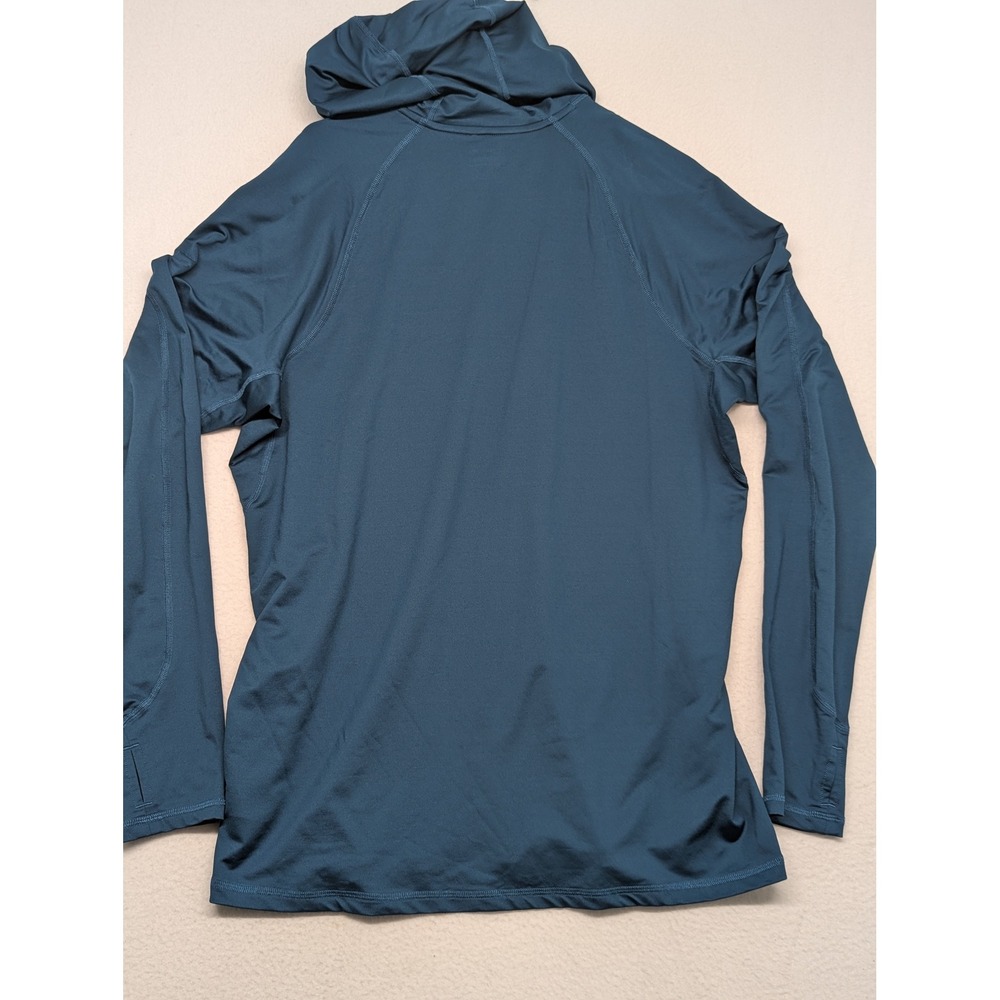 Alaskan Hardgear Duluth Trading Co Mens Teal Blue Performance Hoodie Large L - Picture 6 of 7